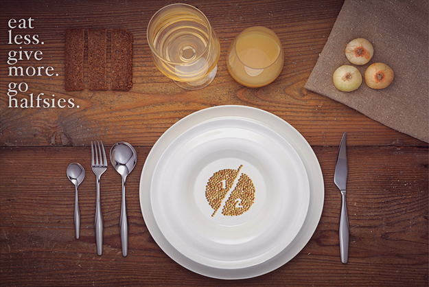 Diners can go halfsies to solve issues of obesity, food waste and hunger