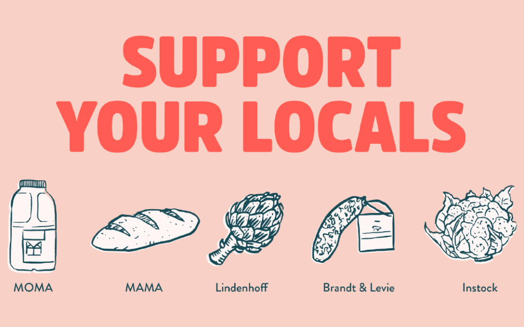 Beeld met logo #supportyourlocals